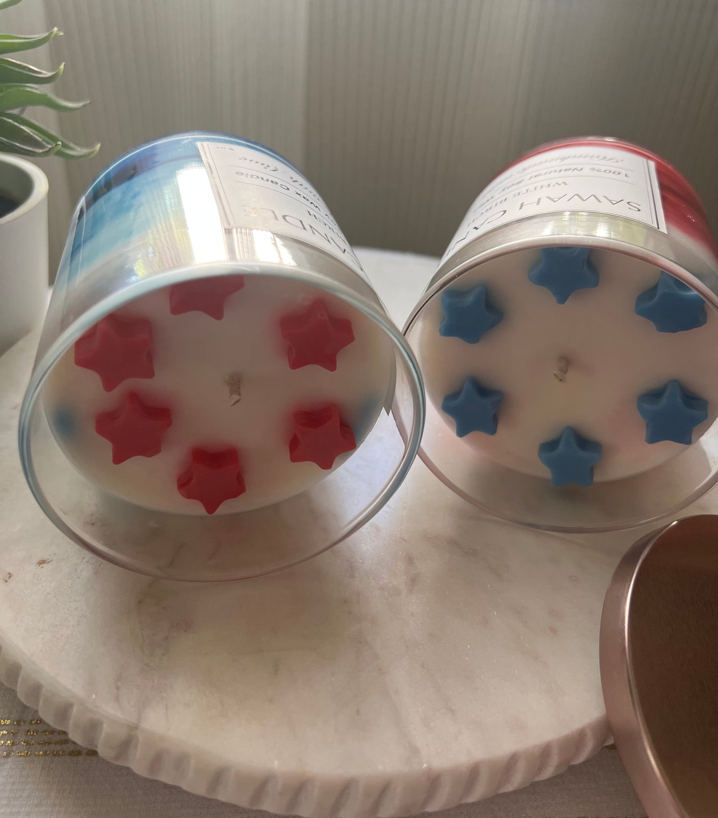 Patriotic Star Candles