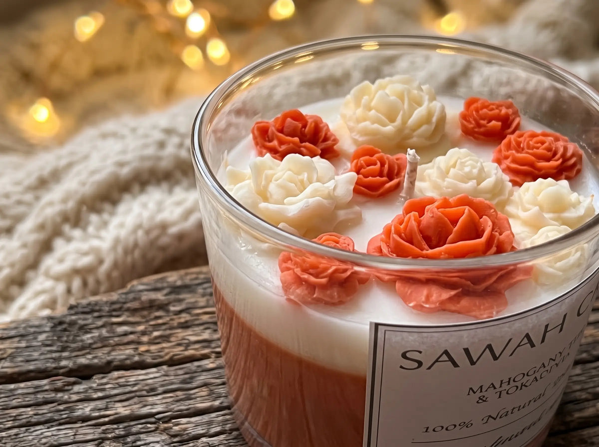 Marble candle
