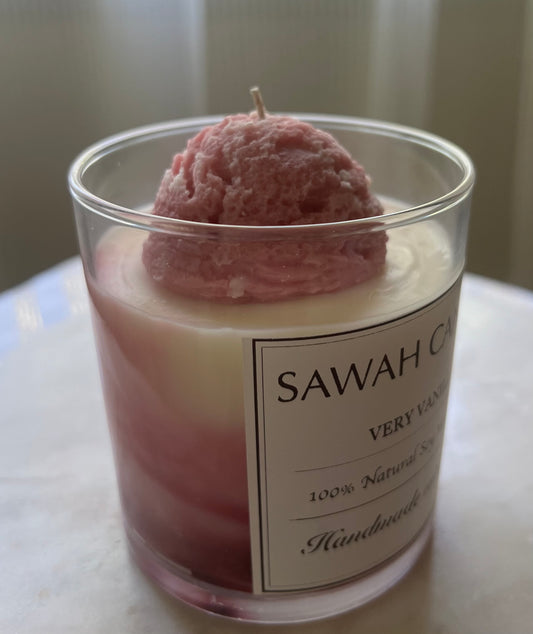 Ice cream scoop candle