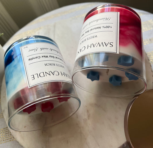 Patriotic Star Candles