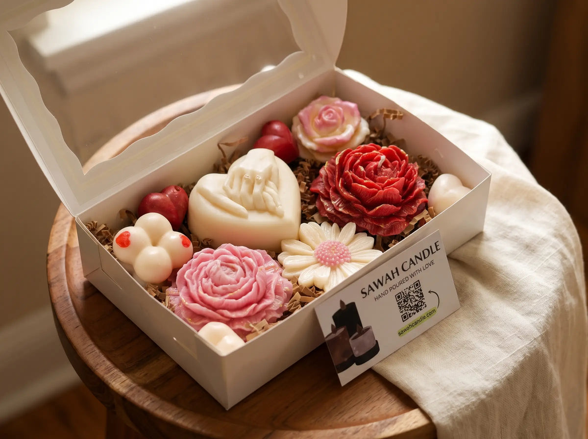 Petals & Hearts box (candles & wax melts)