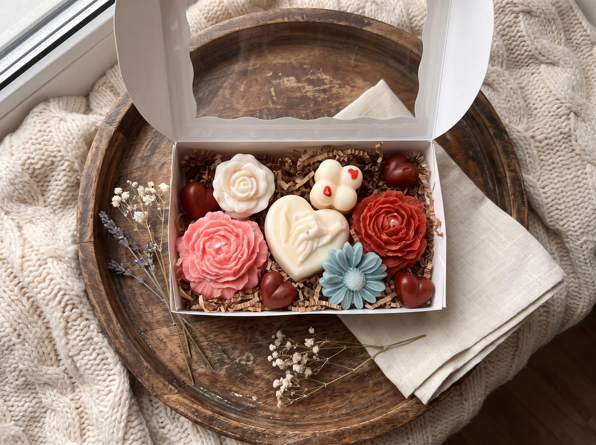 Petals & Hearts box (candles & wax melts)
