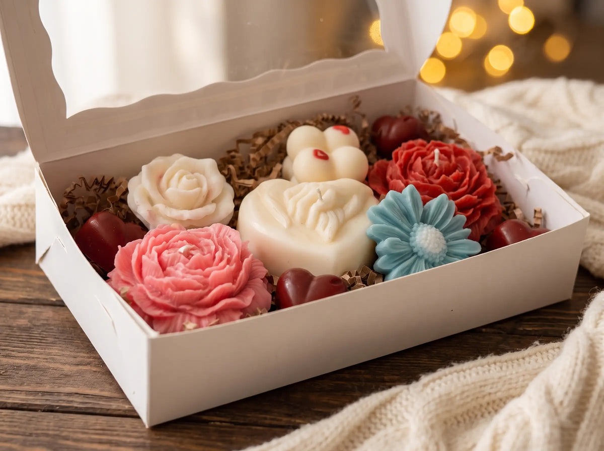 Petals & Hearts box (candles & wax melts)